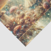 Mystical Forest Alice and Mushrooms Decoupage Tissuepapier (Detail)