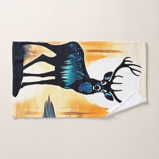 Mystical Forest Deer (Serviette à main)