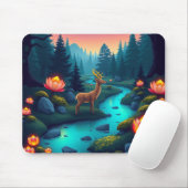 Mystical Forest Stream Mouse Pad Muismat (Met muis)
