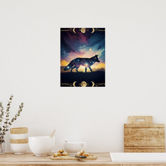 Mystical Fox Poster (Keuken)