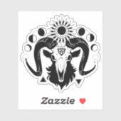 Mystical goat sticker (Feuille)