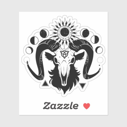 Mystical goat sticker (Feuille)