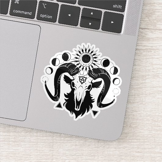 Mystical goat sticker (Détail)