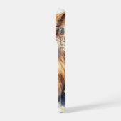 Mystical Golden Wolf iPhone 15 Pro Case Hoesje (Linkerkant)