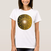 Mystical Golden Zodiac Sagittarius T-shirt (Voorkant)