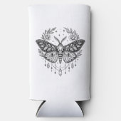 Mystical Gothic Moth Botanical Celestial Line Art  (Voorkant)