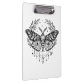 Mystical Gothic Moth Botanical Celestial Line Art Klembord (Rechts)