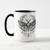 Mystical Gothic Moth Botanical Celestial Line Art  Mok (Links)