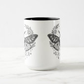 Mystical Gothic Moth Botanical Celestial Line Art  Mok (Midden)