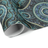 Mystical Grand Royal Julian Fractal Mandala Art Cadeaupapier (Rol Hoek)