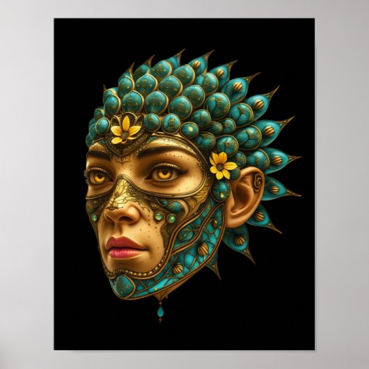 Mystical Guardian Vision - Fantasy Graphic Art Poster (Voorkant)