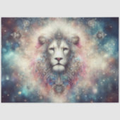 Mystical Jeweled Lion and Stars Decoupage Tissuepapier (Voorkant)