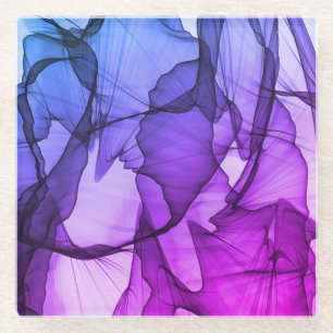 Mystical Layer of Plum Glazen Onderzetter