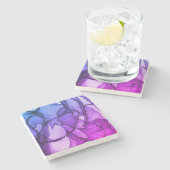 Mystical Layer of Plum Stenen Onderzetter (Zijkant)