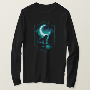 Mystical Lone Wolf beroemd gemaakt door Moonlit Ri T-shirt