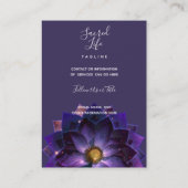 Mystical Lotus Flower Mandala | NEW AGE Visitekaartje (Achterkant)