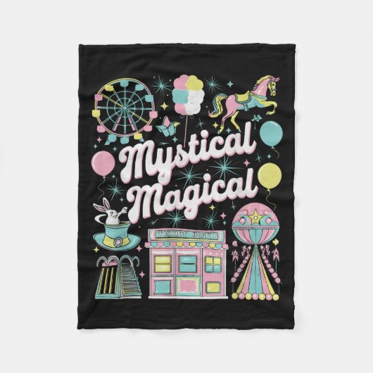 Mystical Magical Retro Aesthetic Space Gift Men Wo Fleece Deken (Voorkant)