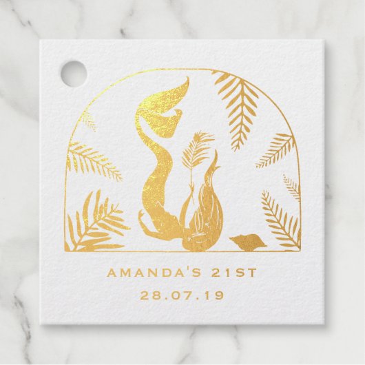 Mystical Mermaid Bedankjes Labels (Voorkant)