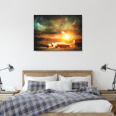 Mystical Mermaid Canvas Afdruk (Insitu (Slaapkamer))