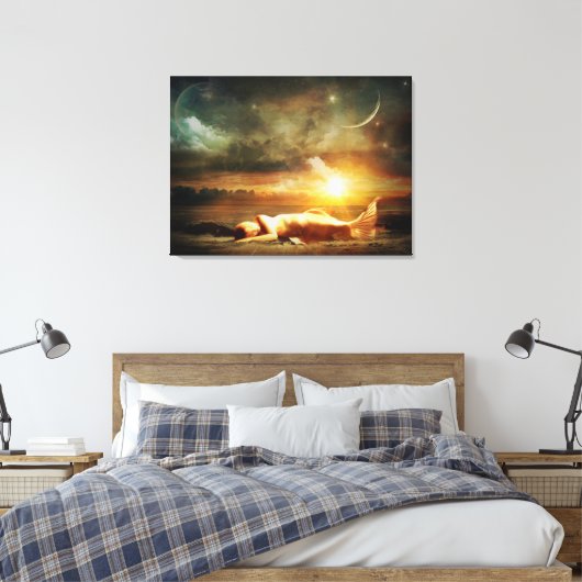 Mystical Mermaid Canvas Afdruk (Insitu (Slaapkamer))