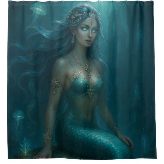 Mystical Mermaid Douchegordijn (Voorkant)