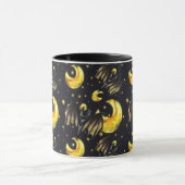 Mystical Moon and Bat Pattern Mug (Centre)