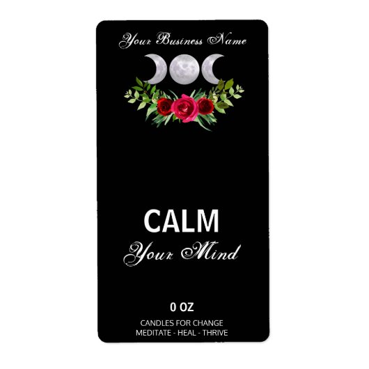 Mystical Moon Black Box Labels (Voorkant)