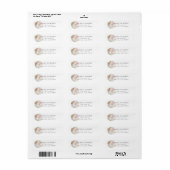 mystical moon bohemian roze Return Address Label (Full Sheet)