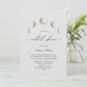 mystical moon virtual baby shower Invitation (Staand voorkant)