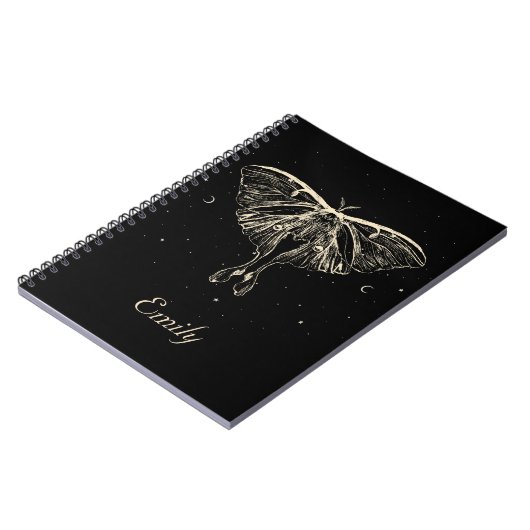 Mystical Moth Celestial Butterfly Notitieboek (Linkerzijde)