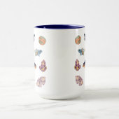 Mystical Moth Crystal Motif sorcière Mug café (Centre)