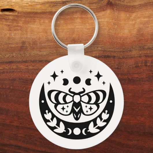 Mystical Moth Sleutelhanger (Achterkant)