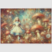 Mystical Mushroom Forest With Alice Decoupage Tissuepapier (Voorkant)