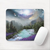 Mystical Natuur Landscape with Rushing Water Muismat (Met muis)