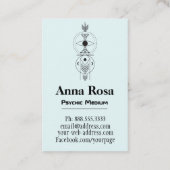 *~* Mystical Nebula Universe Celtic Psychic Medium Visitekaartje (Achterkant)