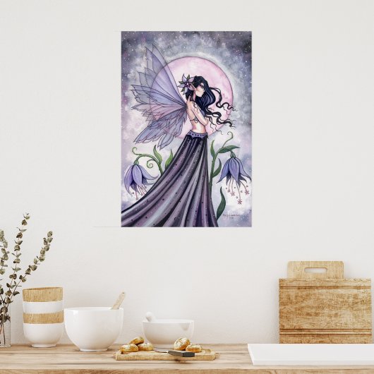 Mystical Night Fairy Poster van Molly Harrison (Keuken)