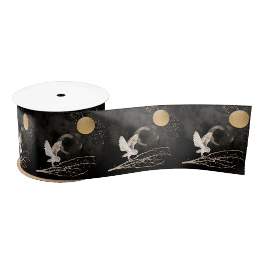 Mystical Owl Silver en Gold Sparkle Moon Lint (Spoel)