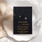 Mystical Paarse Sun Moon Wedding Kaart