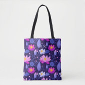 Mystical Purple Lotus Wellness Sac fourre-tout (Devant)