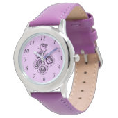 Mystical Purple Rose Horloge (Gekanteld)