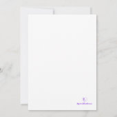 Mystical Purple Rose Wedding Save The Date (Achterkant)