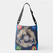Mystical Rabbit Trio Moon Seasons Cross Body Bag Crossbody Tas (Voorkant)