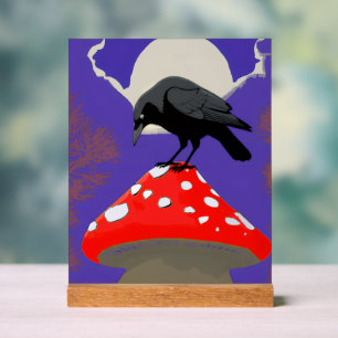 🔮 Mystical Raven Acrylic Sign