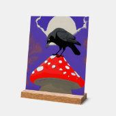 🔮 Mystical Raven Acrylic Sign (Angle)