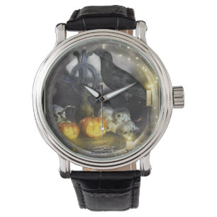 Mystical Raven Art Wrist Watch Horloge