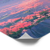 Mystical River in een Misty Forest Poster (Hoek)