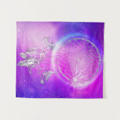 Mystical roze en Blue Embossed Dream Catcher Wandkleed (Voorkant (horizontaal))
