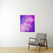 Mystical roze en Blue Embossed Dream Catcher Wandkleed (In situ)