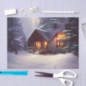 Mystical Rustic Log Cabin van de Evergreens Tissuepapier (Craft)