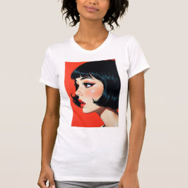Mystical Shushing Anime Girl T-shirt